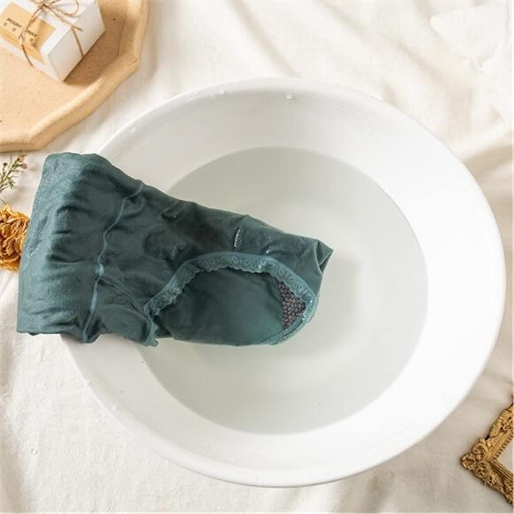 Paquete de 4 Bragas de Encaje Sexy de algodón para Mujer, Calzoncillos de Talla Grande, Bragas sin Costuras de Cintura Alta, lencería para Mujer