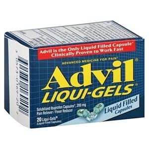 Advil Liqui Gels Solubilized Ibuprofen Liquid-Filled Capsule – Dispenser, 200 Milligram – 24 Box per Pack – 24 Packs per case.