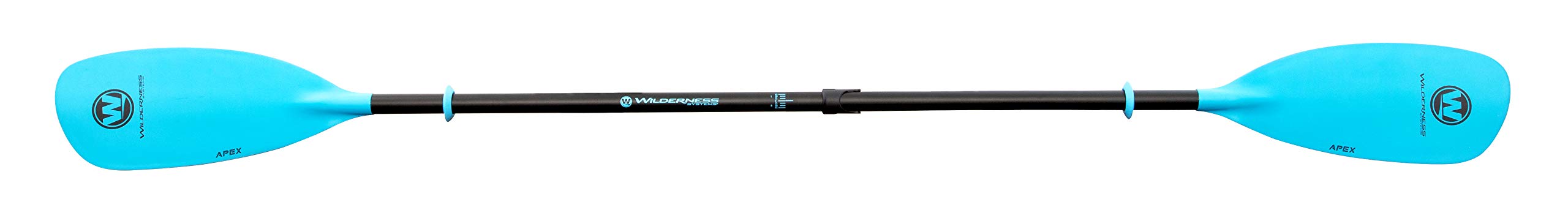 Wilderness Systems Apex Glass Recreation/Touring Kayak Paddle, Fiberglass Blade, Adjustable Carbon Fiber Shaft (220-240 cm) 8070204 Blue/Black