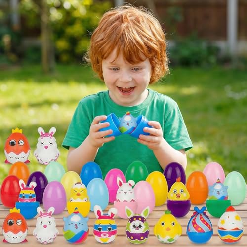 Easter Squishies Toys 12 Pack with Plastic Eggs - Kids Party Favors - Image 6