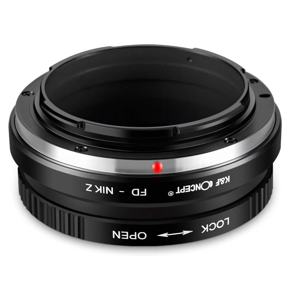 K&F CONCEPT FD-NIK Z Mount Adapter Objektivring für Canon FD-Objektivadapter Kompatibel mit Nikon Z 7 und Nikon Z 6 spiegellosen Vollformatkameras