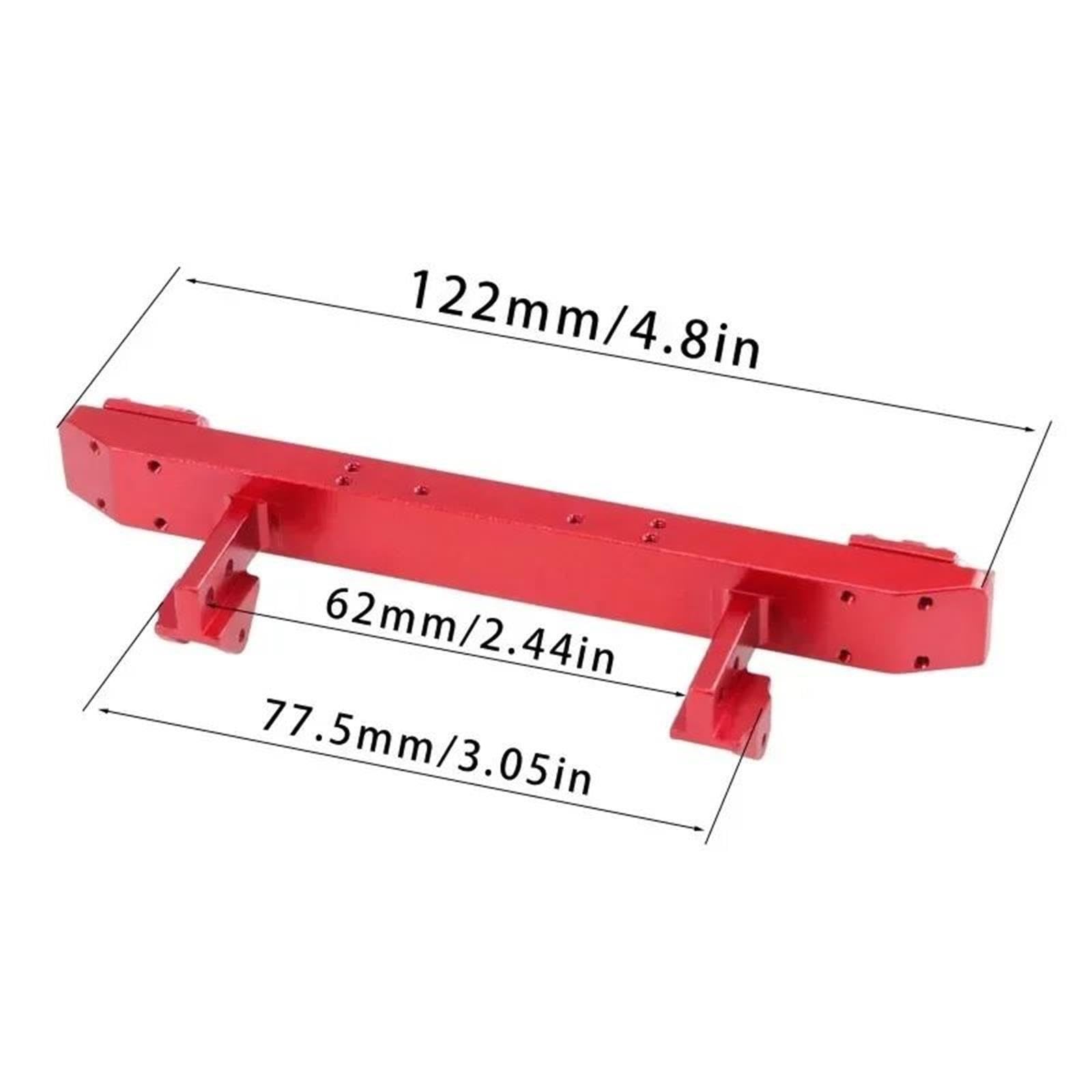 Juego Parachoques Delantero Aluminio Ganchos Remolque para Willys 1/10 RC