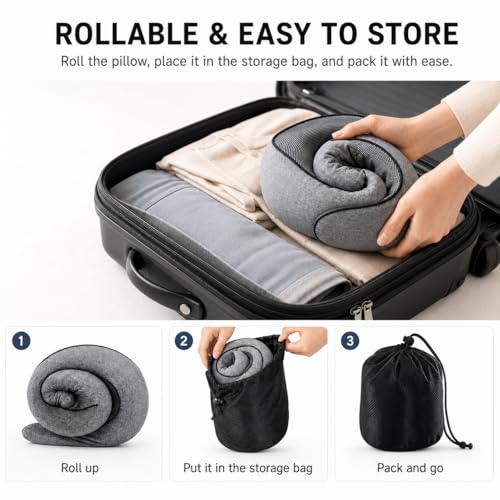Almohada Viscoelástica de Viaje U-SOFT Portátil miniatura 7