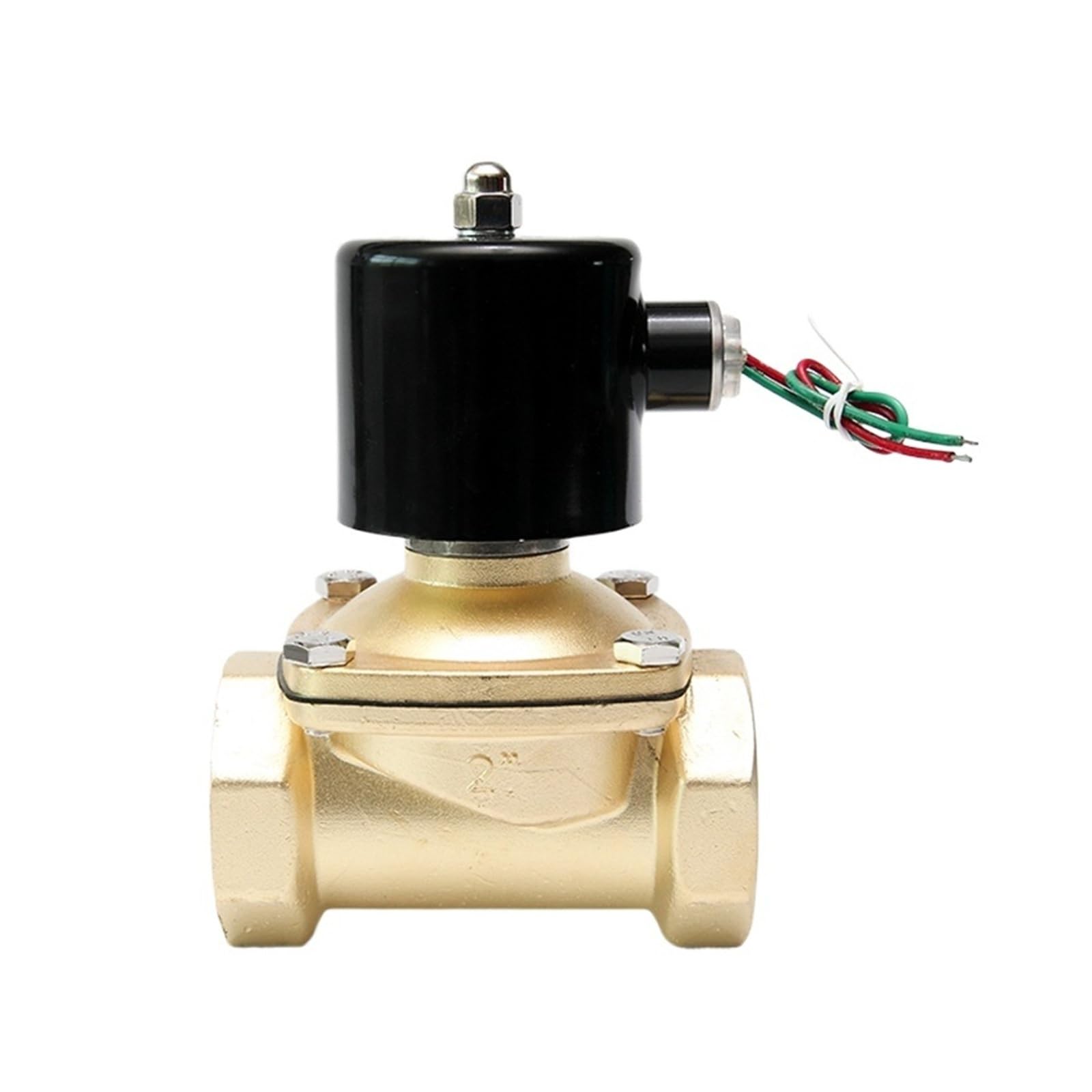 1.5inch 2inch 2 Way Solenoid Valve 230v 12v 120v 24v Normally Closed Electric Water Air Valve(2",NPT_220VAC)