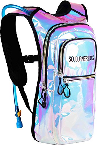 Image of Sojourner Hydration Pack, Hydration Backpack - Water Backpack with 2l Hydration Bladder, Festival Essential - Rave Hydration Pack Hydropack Hydro for Hiking, Running, Biking, Festival Gear