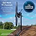 Antennas Direct ClearStream 4MAX Indoor Outdoor TV Antenna, UHF VHF, Multi-Directional, 70+ Mile Range, 4K 8K UHD, NEXTGEN TV – w/ 20-inch Mast (Black)