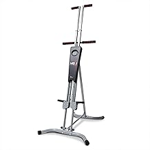 MaxiClimber 2.0 Vertical Climber ERS (Elastic Resistance System) - Easy to Assemble, Folding Exercise Machine Combines Cardio & Strength Training for a Low Impact, Full Body Workout - Free Fitness App