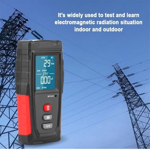 Detector Recargable EMF con Pantalla LCD y Alarma miniatura 5