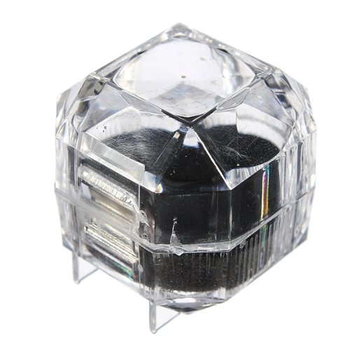 Acrilico anello orecchini di cristallo collana box...