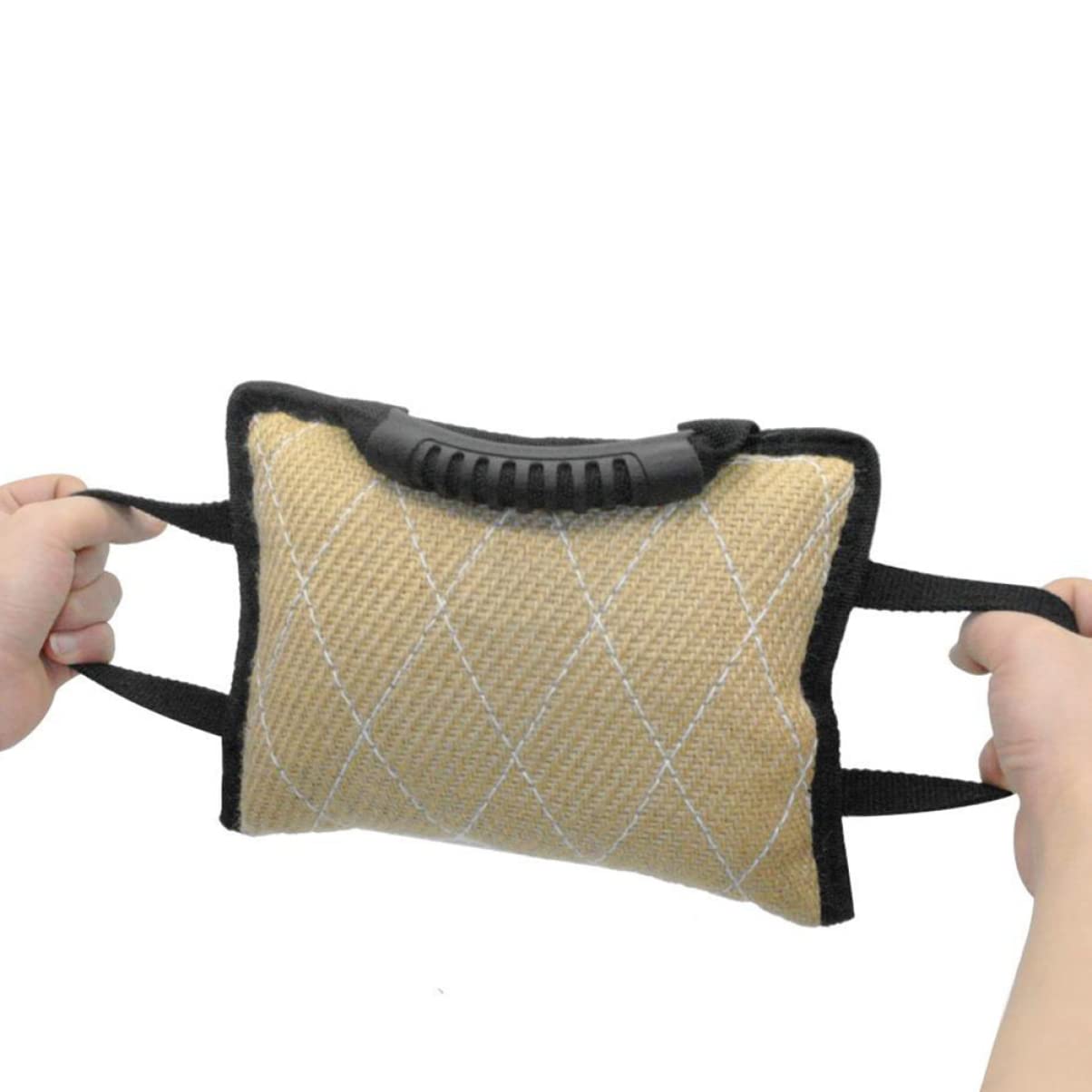 Almohada Mordedora para Perros 3 Asas, Yute Áspero, Adiestramiento