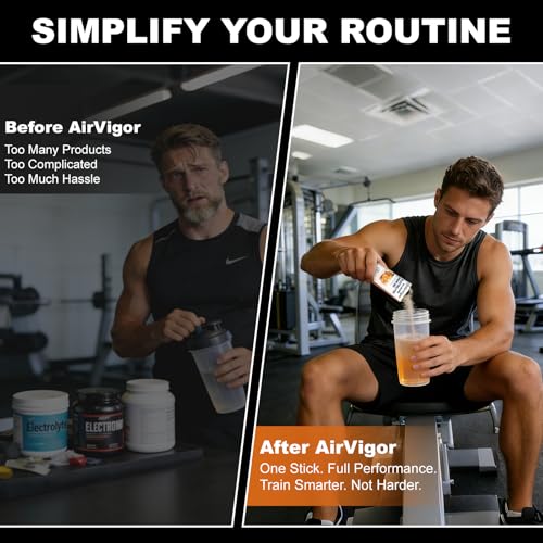 50% Off AirVigor Creatine Electrolyte Pre-Workout Powder - 20 Sticks