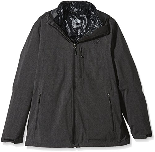 The North Face Men's Thermoball Triclimate Jacket, TNF Black Heather, MD