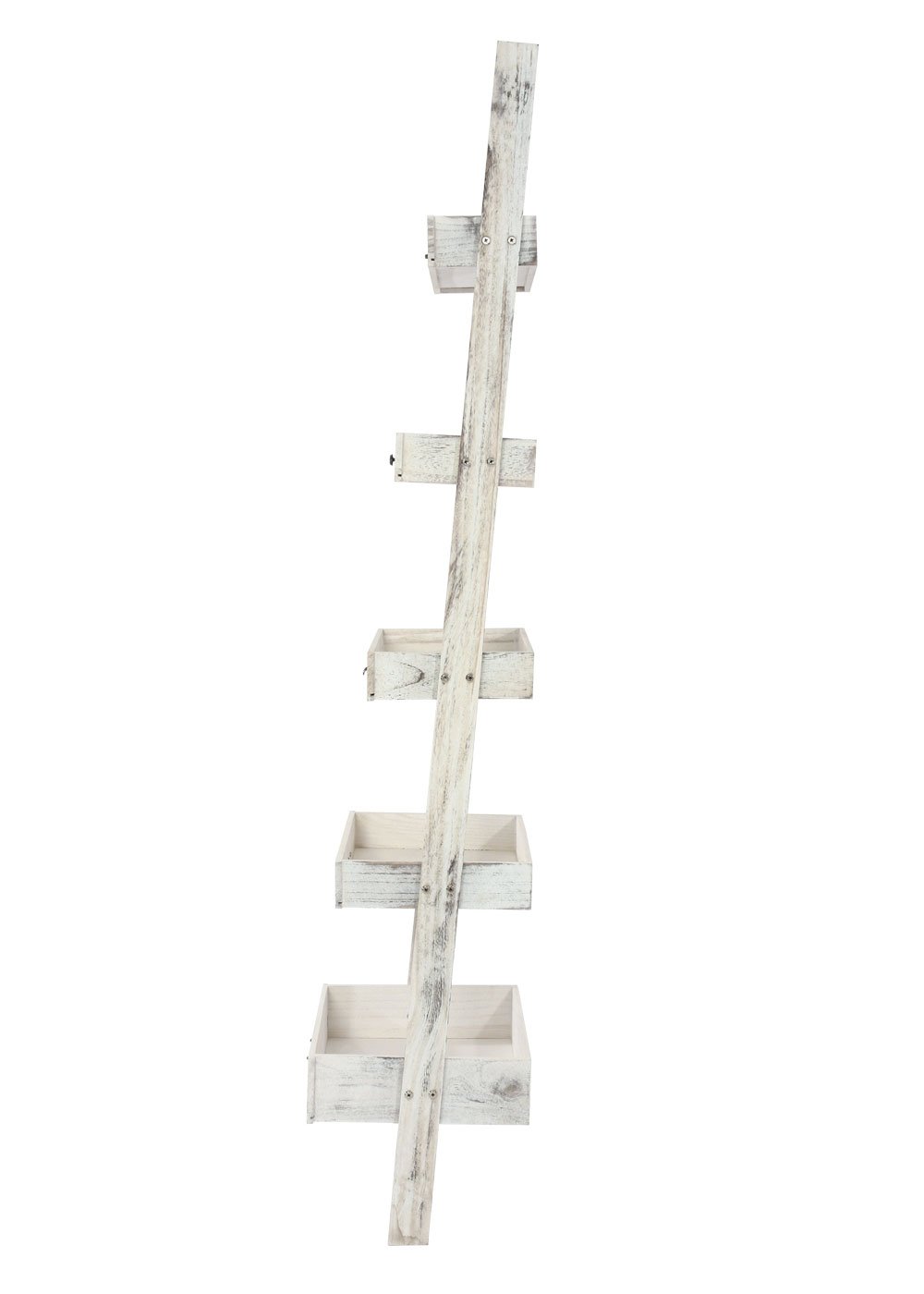 Mendler Standregal, 169x43x32cm - weiß