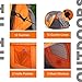 2017 Newest TuTu Outdoors X-Large Instant 5-6 Person Pop Up Dome Tent with Skywindow-Durable Portable Easy Up Shelter with 12 Stakes & Carrying Bag, Ideal for Family Camping-114.2''L78.5''W51.2''H