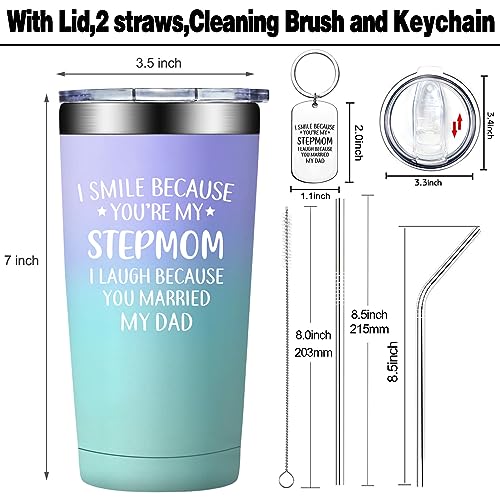 Grifarny Stepmom Gifts from Daughter, Son - Stepmom Tumbler Cup 20oz by Grifarny - Used condition - Image 2