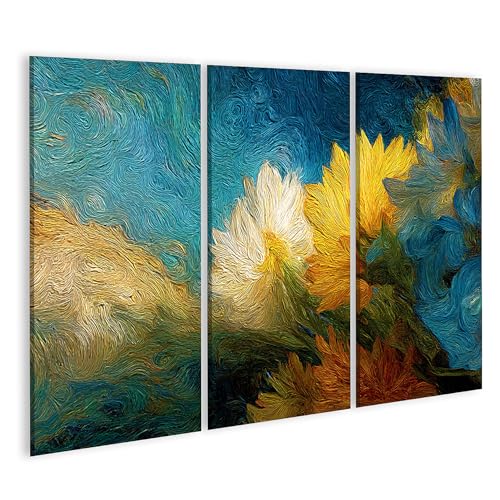 Tableau sur toile floral coloré islandburner pour créer une ambiance joyeuse et lumineuse