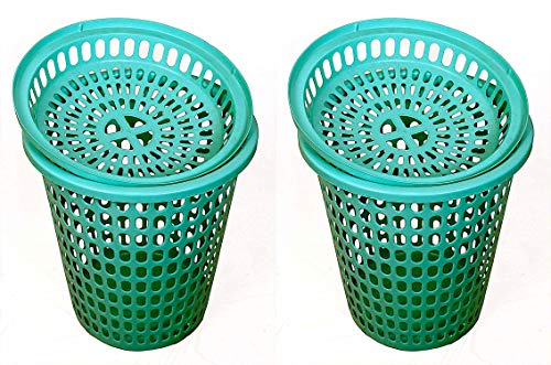 Image of 2 Royal Laundry Basket with Lid, Cap - Durable (Unbreakable) 50L (Royal Green, Royal Green)