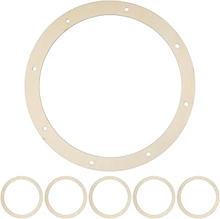 BESPORTBLE 6 Pcs Round Wooden Wreath Frames 11.8 Inch Wood Rings for Crafts Floral Garland Decorations Wedding Party DIY Supplies