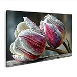 Matériaux de qualité supérieure et production durable : nos images sont imprimées sur une toile blanche pure avec une véritable structure de toile et tendues sur des panneaux de fibres solides issus de forêts durables. L'image est montée et agrafée à l'arrière.