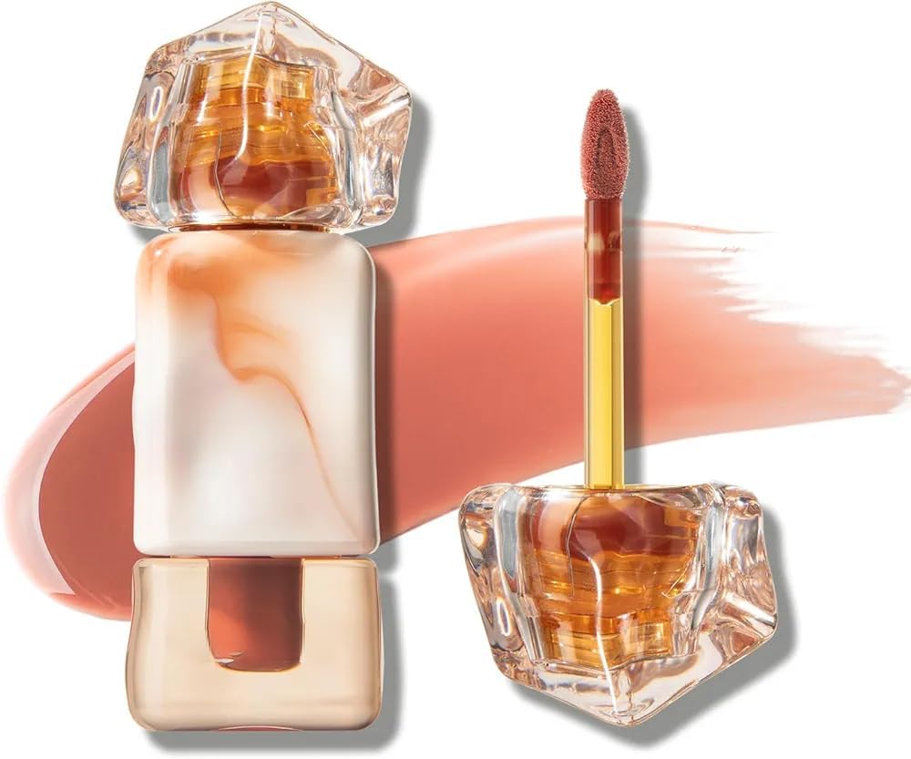 Peptide Lip Gloss & Lip Oil – Hydrating Non-Sticky Tinted Lip Gloss for Women, 1% Peptide Infused Lip Plumper, Lightweight Long-Lasting Lip Tint (Random Shade)-image-38