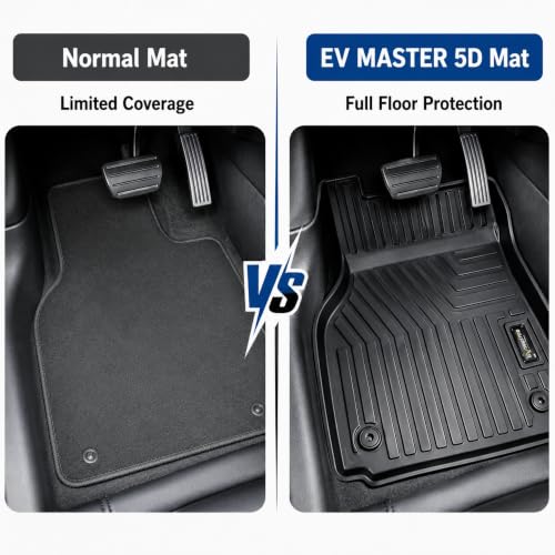 Image of EV MASTER Car Floor Mats for Maruti Grand Vitara Hybrid (2026 Onwards) Complete Set | Waterproof | Anti-Slip | Luxury Premium Car Mat | Full Coverage | Custom Fitted Car Foot Mats (5D Black)