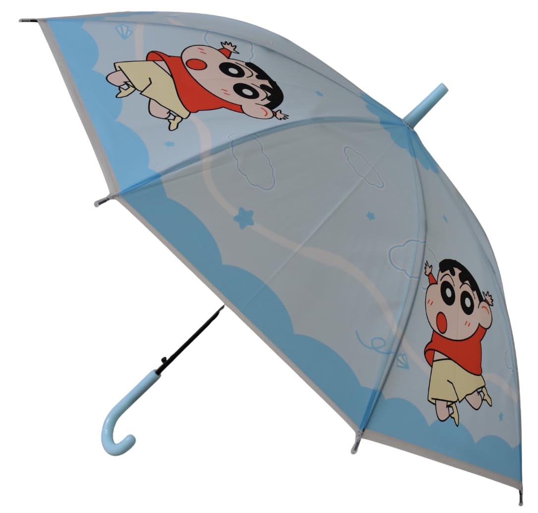 chaatewala Blue Shin Chan Kids Umbrella Cartoon Print Rain Umbrella for Boys & Girls | Cute Waterproof School Umbrella for Children, Cartoon Theme Umbrellas-picture-21