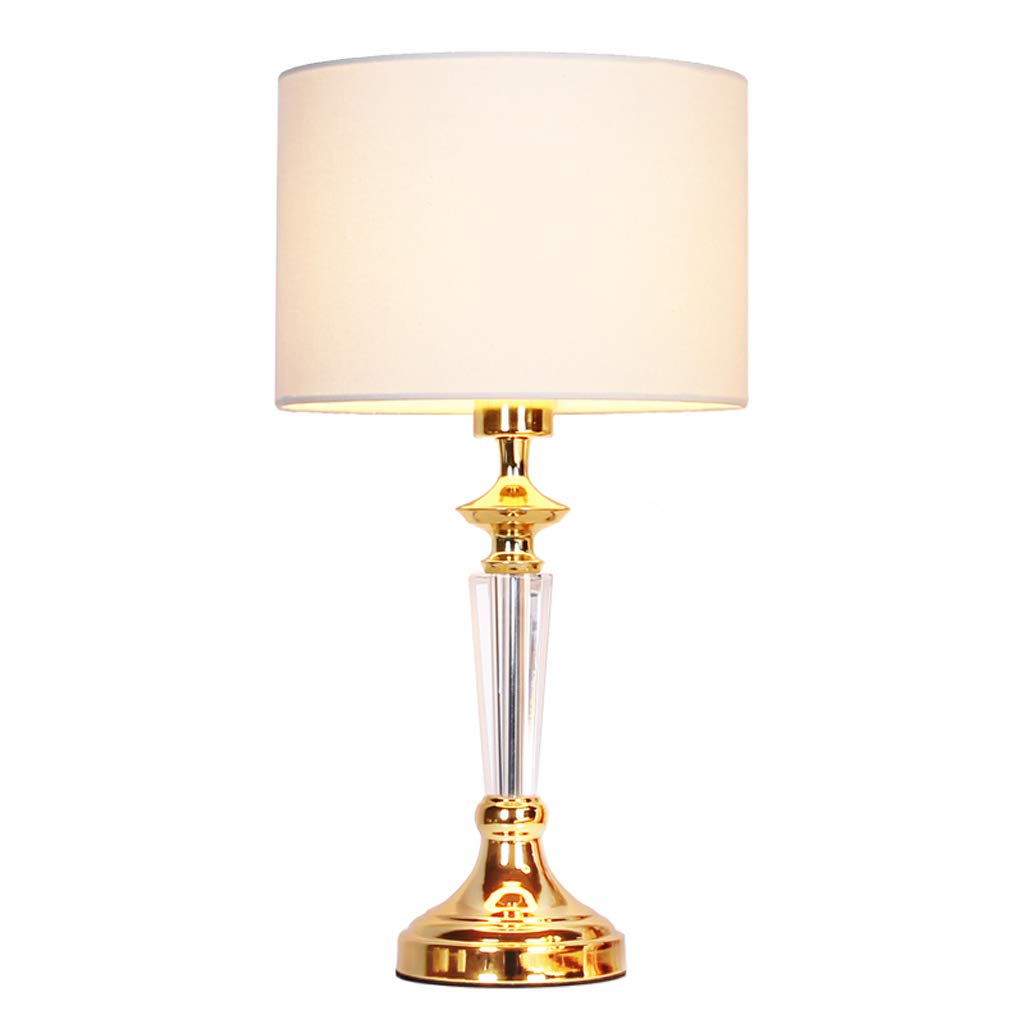 Table Lamps Indoor Lighting Desk Lamps European Style Yellow Crystal Table  Lamp, Simple Creative Table Lamp Crystal Lamp Body Living Room Study Table
