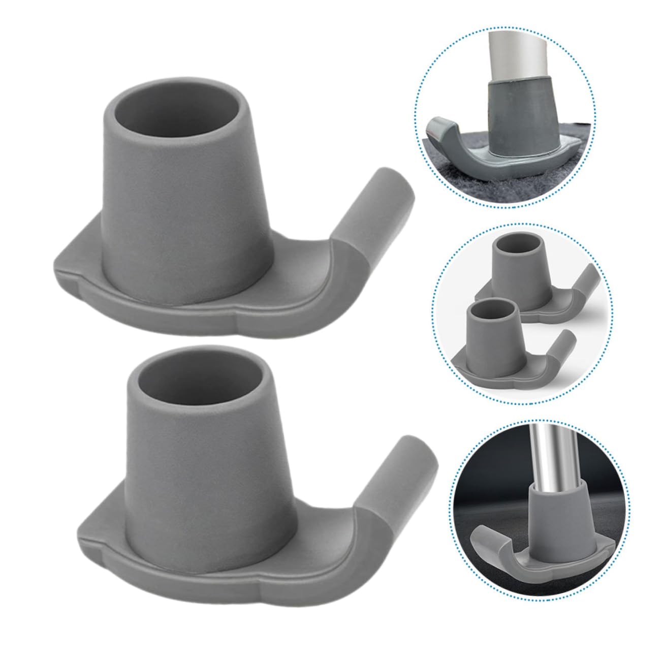 6pezzi Sci Walker Glides Piedini Antiscivolo Accessori per Deambulatore Sottobicchieri Sliders Portatili Robusti