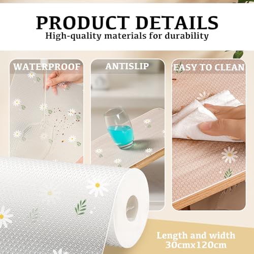 LFCFBH Kitchen Drawer Liner, Non-Slip Waterproof Shelf Cupboard Liner for Cabinet (30 x 200 cm) - Image 4