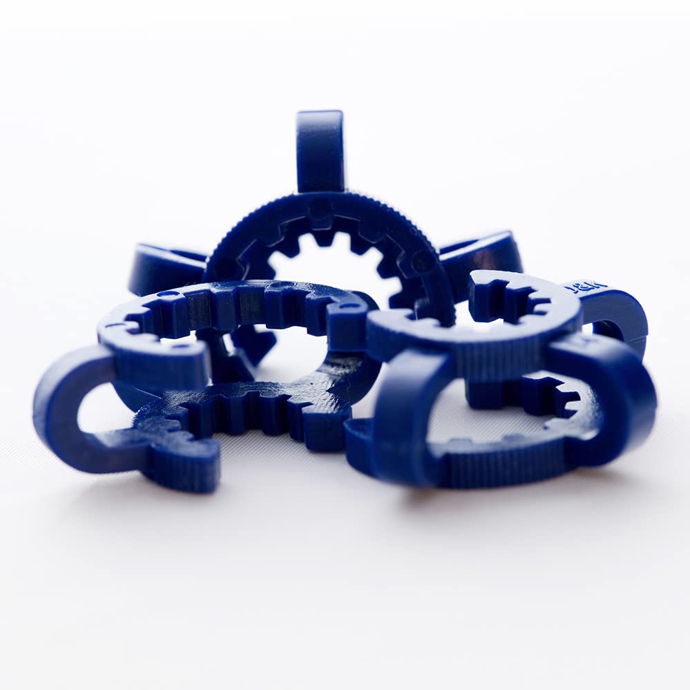 Summit ResearchKeck Clips 14/20. Lab Clamp 20pcs. Fits Standard 14mm Junction. Blue POM