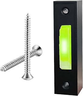 LED Lighted Doorbell Button Wired, Door Bell Ringer Push Buttons Replacement Wall Mount Door Chime Opener Switch, Doorbell Cover with Light, Door Bell Push Buttons LED Door Chime