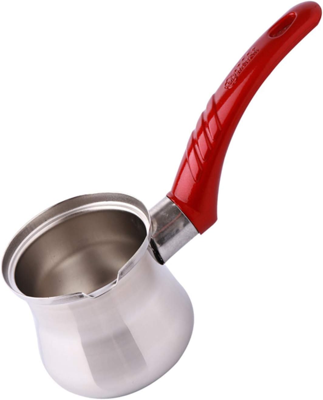 Cezve Induction 500 ml Turkish Mocha Milk Jug Coffee Jug Stainless Steel 10 CrNi Red
