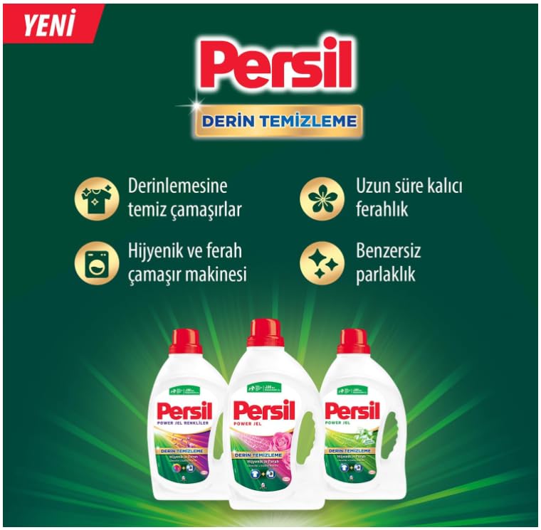 Persil Sıvı Çamaşır Deterjanı Jel Gülün Büyüsü 38 Yıkama
