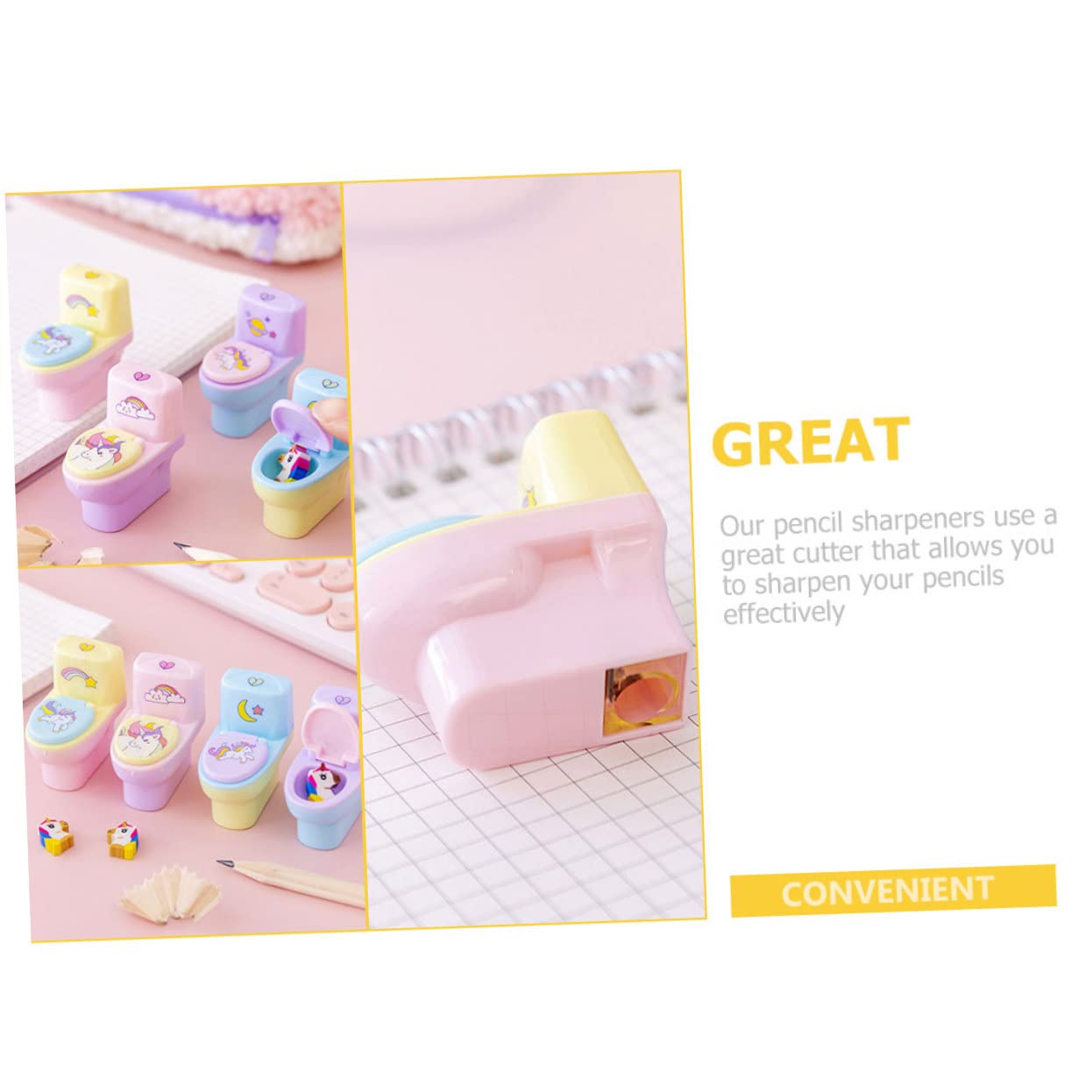 Ciieeo 36pezzi Temperamatite Adorabili Per Ragazzo Ragazza Manuali e Portatili Per Scuola e Regali Design Creativo e Facile Da Usare