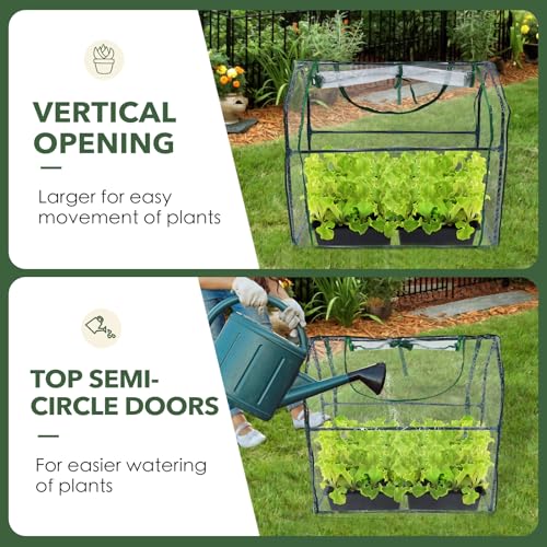 50% Off Wironlst Mini Greenhouse with Dual Doors for Plant Protection