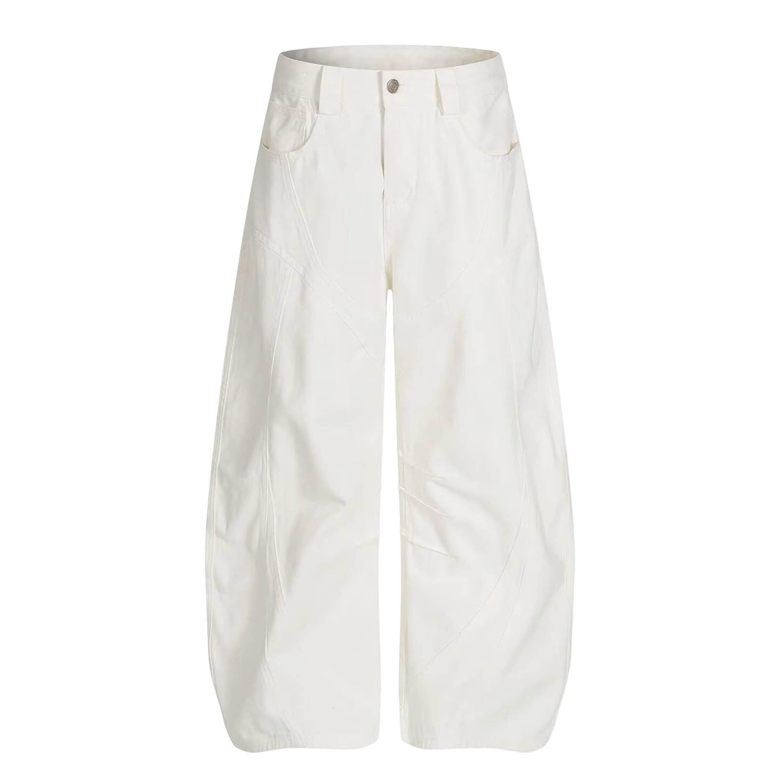 Pantalones Mujer Comodos, Pantalon Chandal Mujer, Pantalón Vaqueros Holgados de Cintura Alta para Elásticos Cómodos Pierna Ancha Uso Diario Casual Joggers Pantalon
