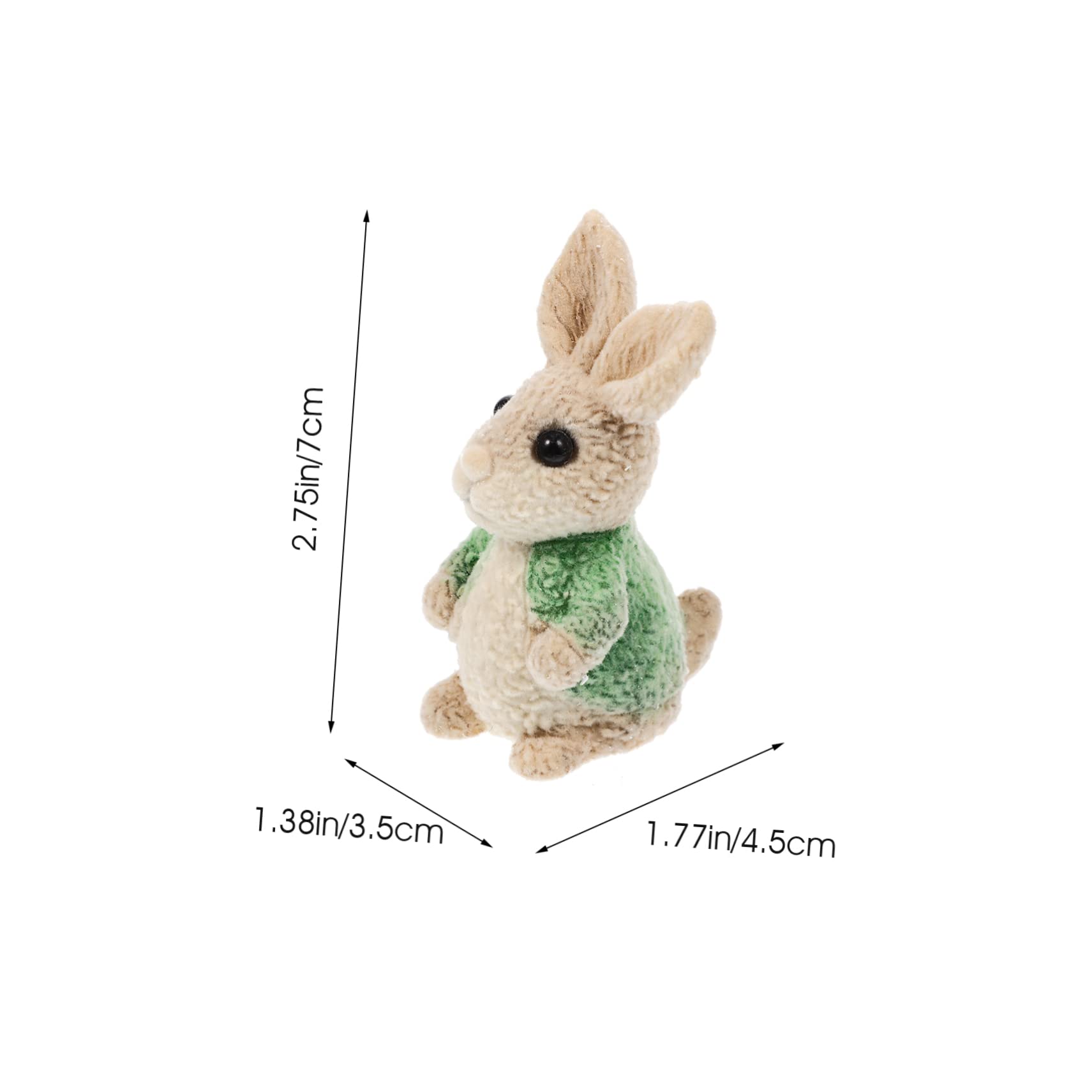 Toyvian Osterhasenfigur aus Kunstharz 3 Stück zur Tischdekoration mit Liebevollem Design