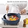 Country Kitchen Non-Stick Cast Aluminum Cookware Set - Durable Kitchen Cookware for Everyday Cooking, Navy, 11 Pc. #5