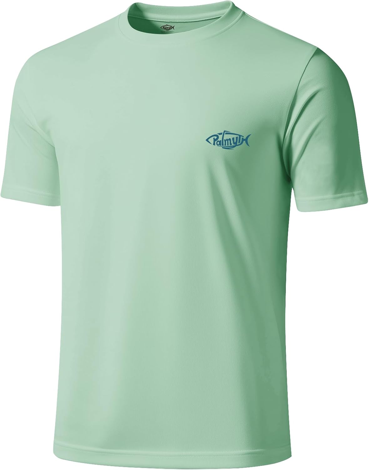 Palmyth Men's Fishing Shirt Short Sleeve T-Shirt Sun Protection UV UPF 50+ Tee - Image 4