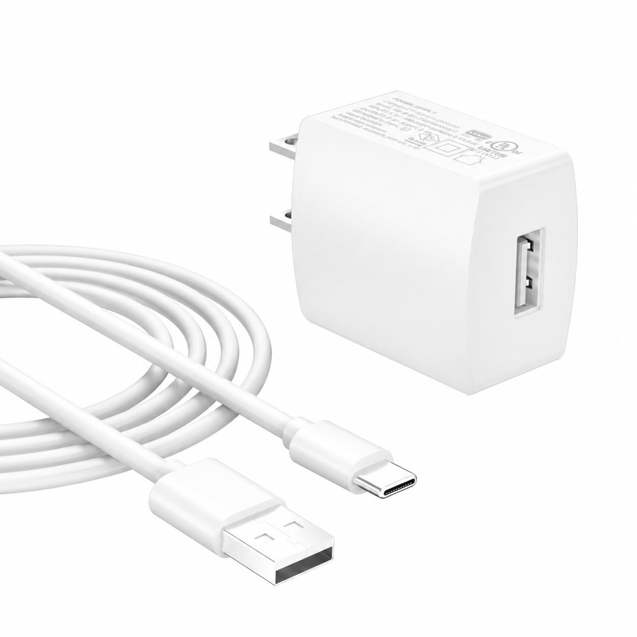 Superer Speaker Charger Charging Cable Cord Fit for JBL Charge 6/5/4, Flip 7/6/5, Clip 5/4, Pulse 5/4, GO 4/3 Bluetooth Headphones 5Ft USB C Replacement Power Cord (White)