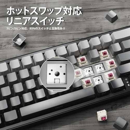 ATTACK SHARK ATTACK SHARK X66 ゲーミングキーボード の商品画像 2