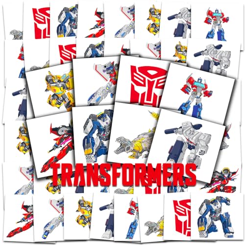 Transformers Tattoos Party Favors Bundle - 72 Pc Individual Tattoos