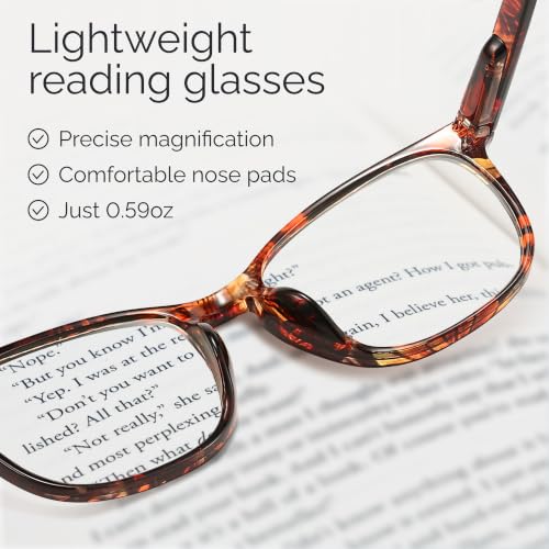 Image of CCVOO Reading Glasses for Women, Eye glasses, Blue Light Readers for Women, Cheaters