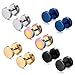 Produktbild 5 Paare 8 mm Tian Edelstahl Herren Ohrstecker Creolen Tunnel Ohrringe für Damen Fakeplug Fake Plug Ohrringe Edelstahl Herren Pierced Earrings (5 paar 8mm)