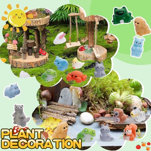 Animalia Creations AC-80MRA Mini Resin Animals Figurines, 80 Styles, Multicolor, Safe Resin & Plastic, Ideal for Crafts - 7