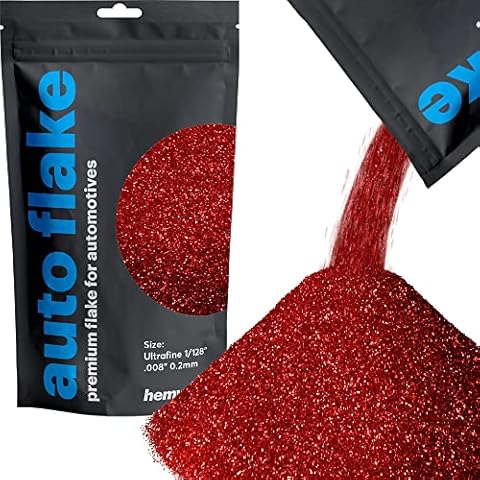 Hemway Ultra Fino/Extra Fino Automotive brillo metálico en escamas 100g pintura Aditivo Cover