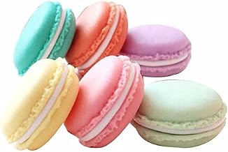 LATRAT Mini-Aufbewahrungsboxen in Macaron-Form, für Schmuck und Kosmetik, Macaron-Box, klein, 6 Stück