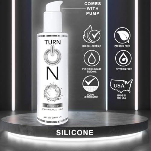 Turn On 56104 Silicone Based Sex Lube 8 Ounce Premium Personal Lubricant - Long Lasting, Condom Safe, Vegan, Ph Balanced thumb #2