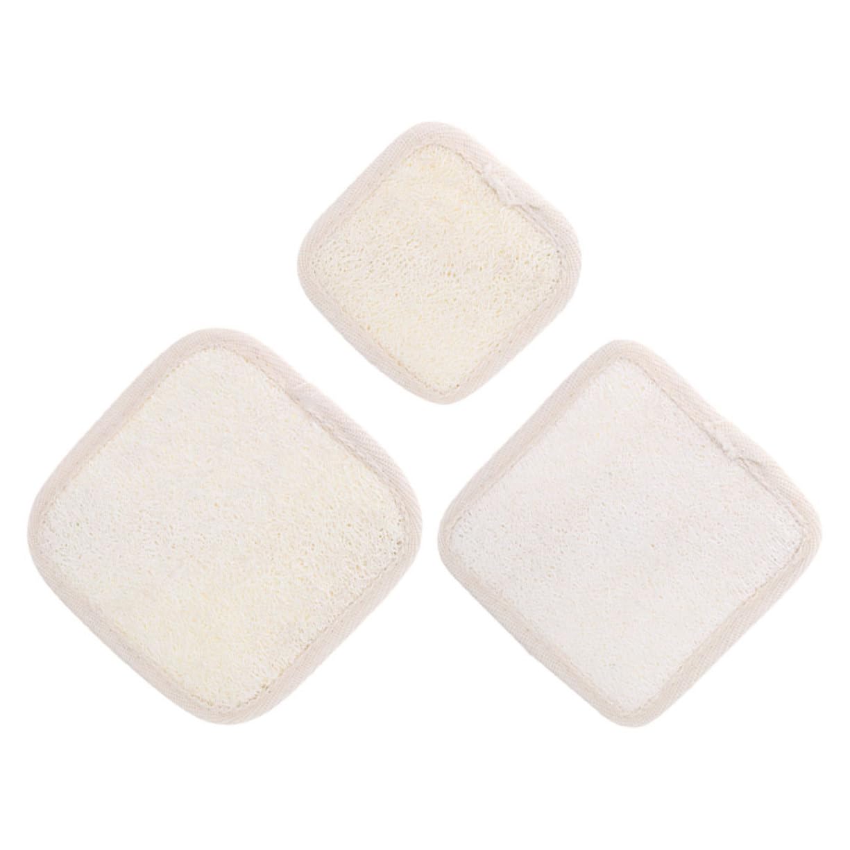 FRCOLOR 3pcs Bathing Loofah Sponges for Shower Exfoliation Body Scrubber for Dead Skin Removal and Smooth Skin