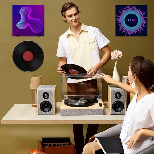 Étagère de rangement de disques et présentoir vinyle mural discret